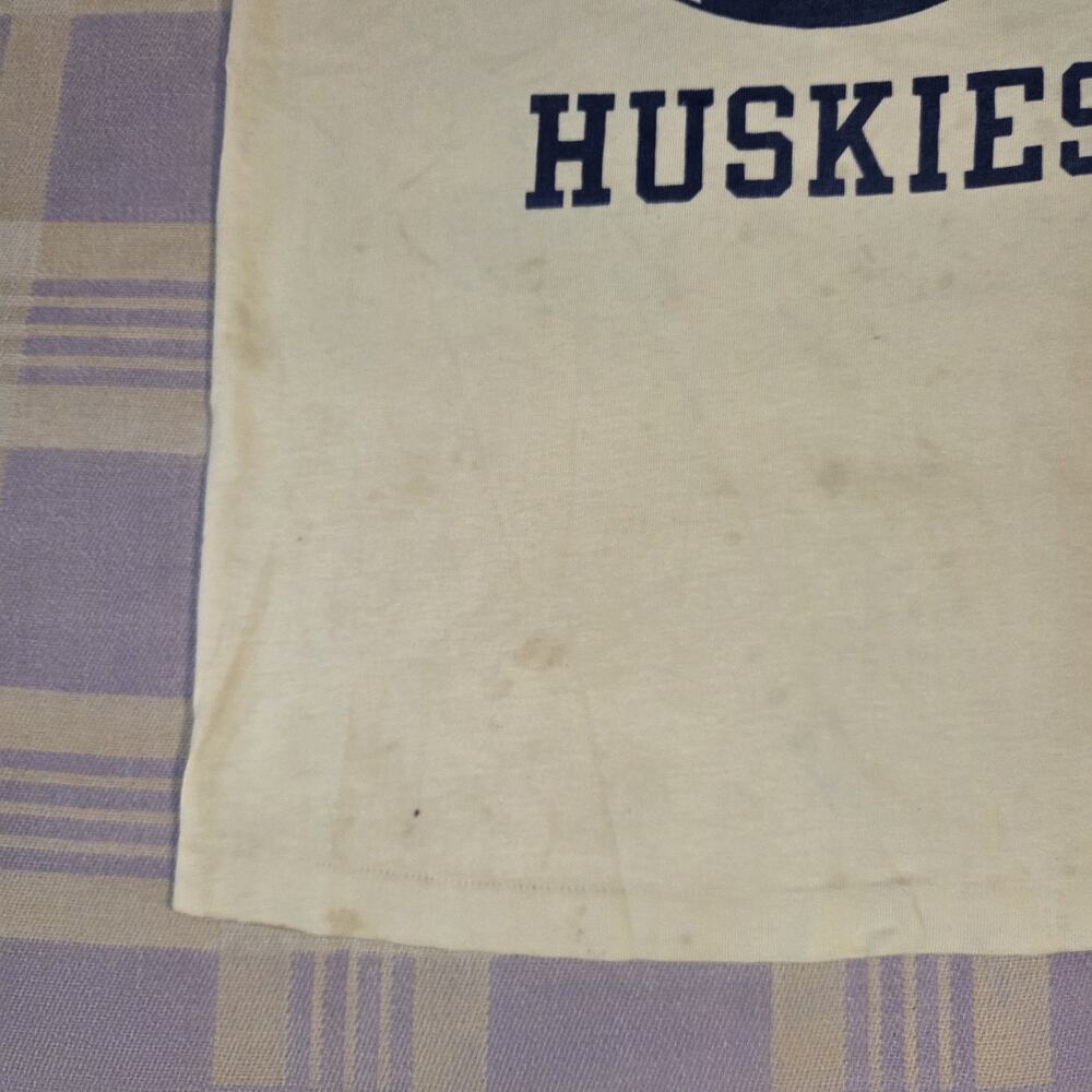 Vintage 60s Haworth Huskies Durene Champion Football Jersey Size Medium USA Rare - Picture 10 of 15